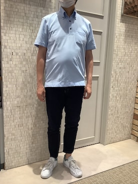 「アイテム（ポロシャツ）」を使った、BRICK HOUSE シャツ工房 徳重ヒルズウォーク店さん（メンズ・165cm）の春コーディネート