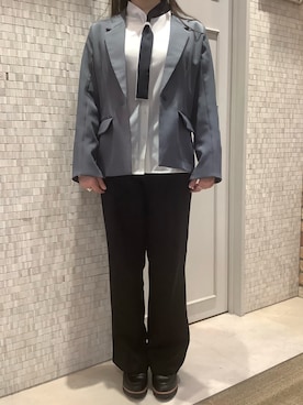 「ビジネスコーデ」｜BRICK HOUSE シャツ工房 徳重ヒルズウォーク店さん（レディース・153cm）の春コーディネート