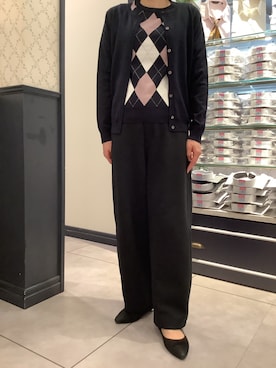 「BRICK HOUSE by TOKYO SHIRT」｜「アイテム（アンサンブル）」を使った、BRICK HOUSE by Tokyo Shirts 富士見ららぽーと店さん（レディース・160cm）の冬コーディネート