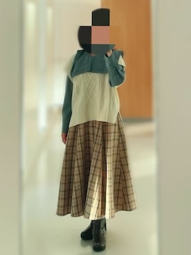 「AND COUTURE（アンドクチュール）のアイテム」を使った、manmaru2828さん（レディース・151cm）の秋コーディネート