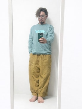 「no brand（ノーブランド）のアイテム（パンツ）」を使った、jungooooooさん（メンズ・165cm）の冬コーディネート