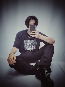 「G.O.C（ジーオーシー）のアイテム（Tシャツ/カットソー）」を使った、SINNさん（メンズ・176cm）の夏コーディネート
