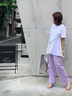 「プリーツデザイン」｜kahoさん（レディース・153cm）の春コーディネート