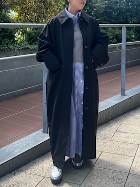 「アイテム（ローファー、シルバー系）」を使った、kahoさん（レディース・153cm）の秋コーディネート