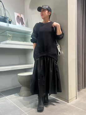 「ドッキングワンピ」｜kahoさん（レディース・153cm）の秋コーディネート