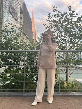 「ELENDEEK」｜「アイテム（帽子）」を使った、kahoさん（レディース・153cm）の夏コーディネート