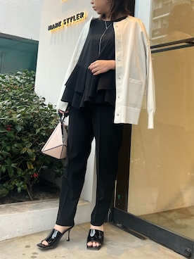 「おとなコーデ」｜「アイテム（サンダル）」を使った、kahoさん（レディース・153cm）の冬コーディネート