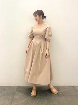 「フィット&フレア」｜kahoさん（レディース・153cm）の夏コーディネート