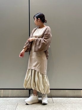 「おとなコーデ」｜「アイテム（ジャケット/アウター）」を使った、kahoさん（レディース・153cm）の春コーディネート