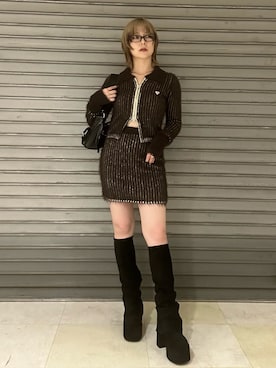 「アイテム（ブーツ）」を使った、wakabaさん（レディース・154cm）の秋コーディネート