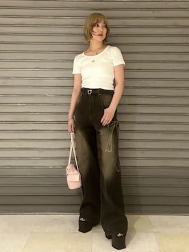 「アイテム（その他雑貨）」を使った、wakabaさん（レディース・154cm）の夏コーディネート
