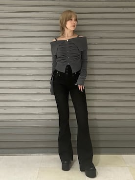 「EMODA（エモダ）のアイテム」を使った、wakabaさん（レディース・154cm）の秋コーディネート