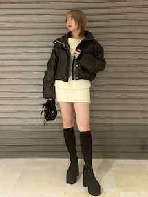 フェイクレザーショートダウン｜エモダ（EMODA）アウトレット公式通販