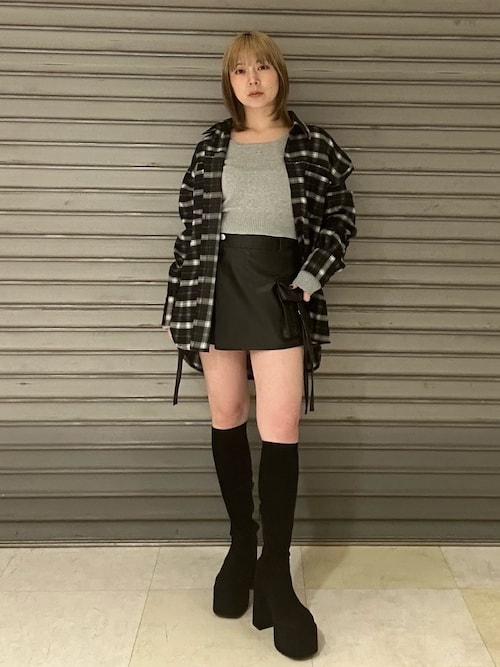 エッジレースオーバーシャツ