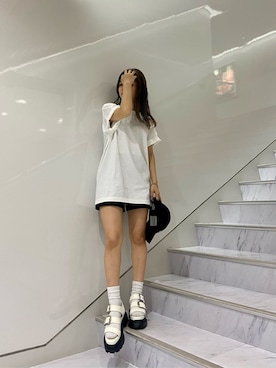 鈴木華澄さん（レディース・153cm）の夏コーディネート