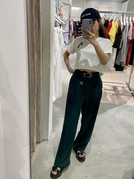 鈴木華澄さん(レディース・153cm)の夏コーディネート