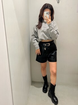 鈴木華澄さん（レディース・153cm）の冬コーディネート