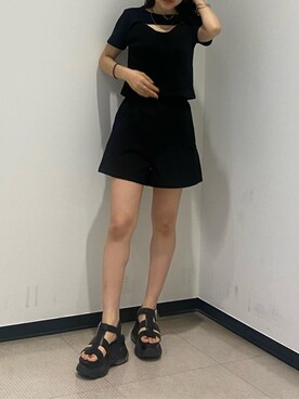 鈴木華澄さん(レディース・153cm)の夏コーディネート