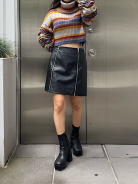 鈴木華澄さん（レディース・153cm）の秋コーディネート