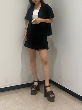 鈴木華澄さん（レディース・153cm）の夏コーディネート