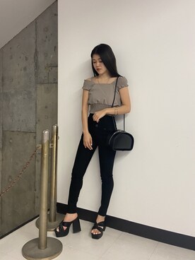 鈴木華澄さん（レディース・153cm）の春コーディネート