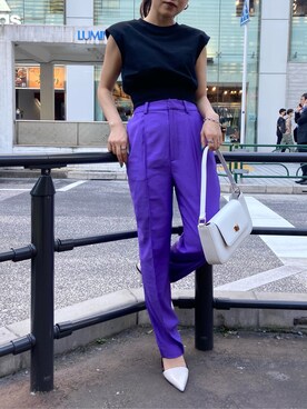 鈴木華澄さん(レディース・153cm)の夏コーディネート