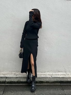 鈴木華澄さん（レディース・153cm）の秋コーディネート