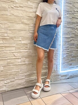 鈴木華澄さん(レディース・153cm)の夏コーディネート