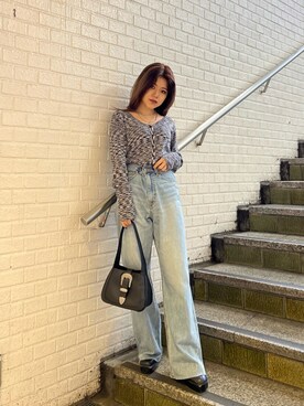 鈴木華澄さん（レディース・153cm）の冬コーディネート