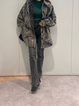 鈴木華澄さん(レディース・153cm)の秋コーディネート