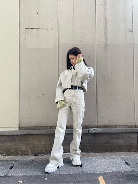 鈴木華澄さん(レディース・153cm)の冬コーディネート