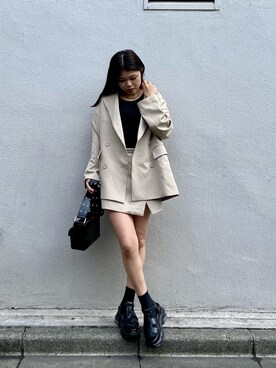 鈴木華澄さん(レディース・153cm)の春コーディネート