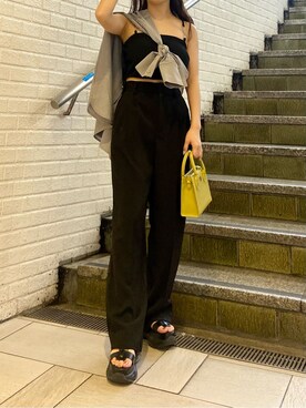 鈴木華澄さん（レディース・153cm）の春コーディネート