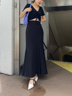 鈴木華澄さん（レディース・153cm）の春コーディネート