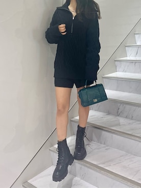 鈴木華澄さん（レディース・153cm）の秋コーディネート