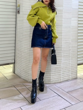 鈴木華澄さん（レディース・153cm）の秋コーディネート