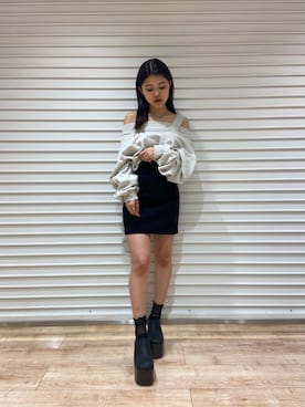 鈴木華澄さん（レディース・153cm）の春コーディネート