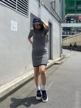 鈴木華澄さん（レディース・153cm）の夏コーディネート