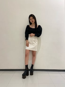 鈴木華澄さん（レディース・153cm）の春コーディネート