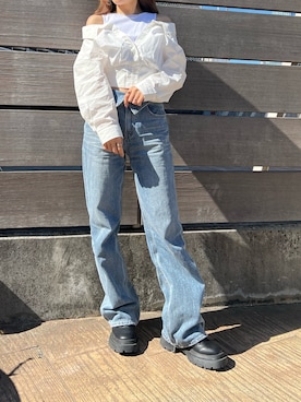 鈴木華澄さん（レディース・153cm）の春コーディネート