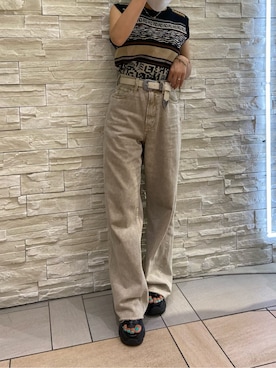 鈴木華澄さん(レディース・153cm)の夏コーディネート