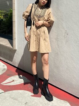 鈴木華澄さん(レディース・153cm)の春コーディネート