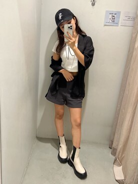 鈴木華澄さん（レディース・153cm）の秋コーディネート