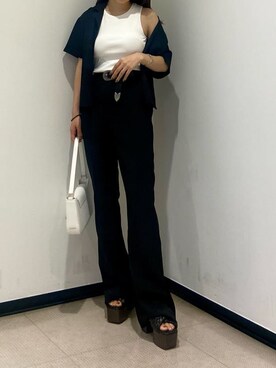 鈴木華澄さん（レディース・153cm）の夏コーディネート