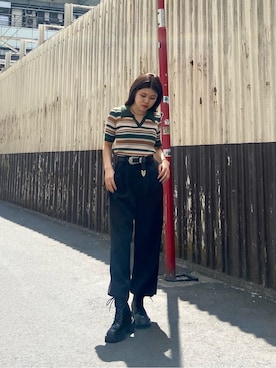 鈴木華澄さん(レディース・153cm)の春コーディネート