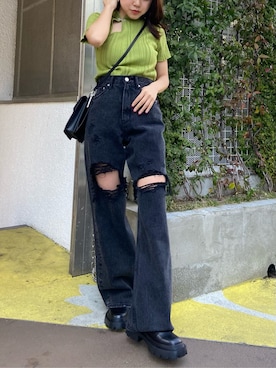鈴木華澄さん（レディース・153cm）の春コーディネート