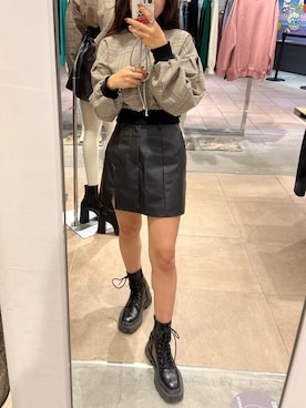 鈴木華澄さん（レディース・153cm）の秋コーディネート