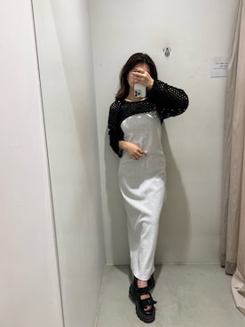 鈴木華澄さん(レディース・153cm)の春コーディネート