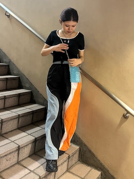 鈴木華澄さん（レディース・153cm）の夏コーディネート