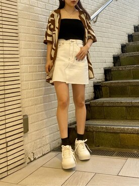 鈴木華澄さん（レディース・153cm）の春コーディネート